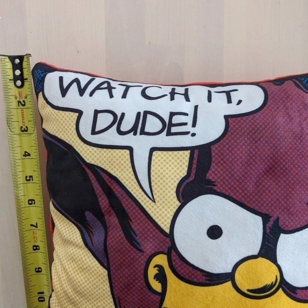 2/$20 Bart Simpson Watch It Dude Pillow
